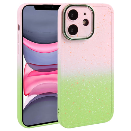 Gradient Starry Silikon-Telefonhülle mit Linsenfolie, für iPhone 11