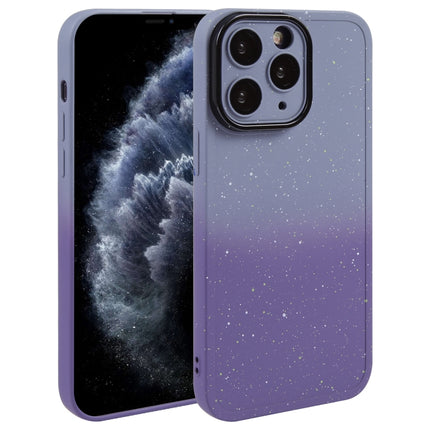 Gradient Starry Silikon-Telefonhülle mit Linsenfolie, für iPhone 11