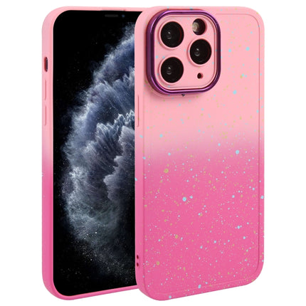Gradient Starry Silikon-Telefonhülle mit Linsenfolie, für iPhone 11