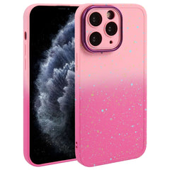 Gradient Starry Silicone Phone Case with Lens Film, For iPhone 13, For iPhone 12, For iPhone 12 Pro Max, For iPhone 12 Pro, For iPhone 11 Pro Max