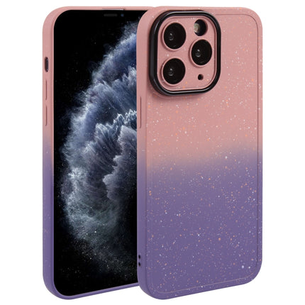 Gradient Starry Silikon-Telefonhülle mit Linsenfolie, für iPhone 11