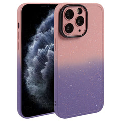 Gradient Starry Silicone Phone Case with Lens Film, For iPhone 13, For iPhone 12, For iPhone 12 Pro Max, For iPhone 12 Pro, For iPhone 11 Pro Max