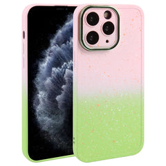 Gradient Starry Silicone Phone Case with Lens Film, For iPhone 13, For iPhone 12, For iPhone 12 Pro Max, For iPhone 12 Pro, For iPhone 11 Pro Max