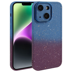 Gradient Starry Silicone Phone Case with Lens Film, For iPhone 15 Pro Max, For iPhone 14 Plus, For iPhone 14, For iPhone 15 Pro, For iPhone 15 Plus