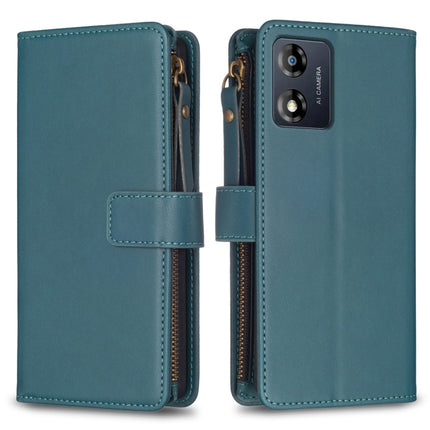 9 Card Slots Zipper Wallet Leather Flip Phone Case, For Motorola Edge 40, For Motorola Moto G13 4G / G23 4G / G53 5G, For Motorola Moto G14 4G, For Motorola Moto E13 4G