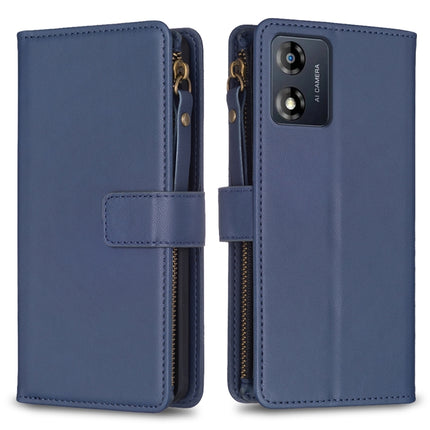 9 Card Slots Zipper Wallet Leather Flip Phone Case, For Motorola Edge 40, For Motorola Moto G13 4G / G23 4G / G53 5G, For Motorola Moto G14 4G, For Motorola Moto E13 4G