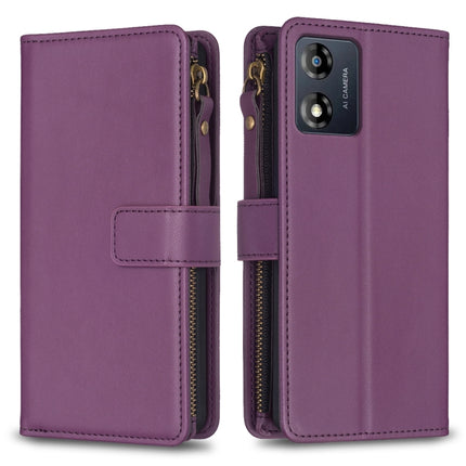 9 Card Slots Zipper Wallet Leather Flip Phone Case, For Motorola Edge 40, For Motorola Moto G13 4G / G23 4G / G53 5G, For Motorola Moto G14 4G, For Motorola Moto E13 4G