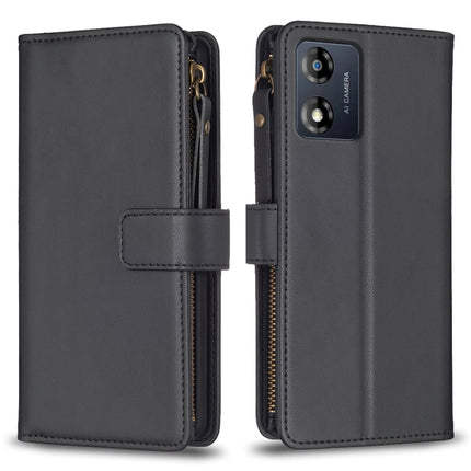 9 Card Slots Zipper Wallet Leather Flip Phone Case, For Motorola Edge 40, For Motorola Moto G13 4G / G23 4G / G53 5G, For Motorola Moto G14 4G, For Motorola Moto E13 4G