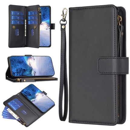 9 Card Slots Zipper Wallet Leather Flip Phone Case, For Motorola Edge 40, For Motorola Moto G13 4G / G23 4G / G53 5G, For Motorola Moto G14 4G, For Motorola Moto E13 4G