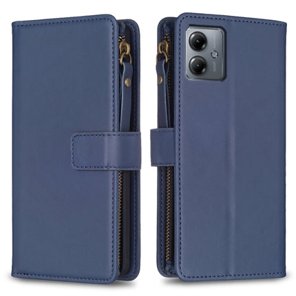 9 Card Slots Zipper Wallet Leather Flip Phone Case, For Motorola Edge 40, For Motorola Moto G13 4G / G23 4G / G53 5G, For Motorola Moto G14 4G, For Motorola Moto E13 4G