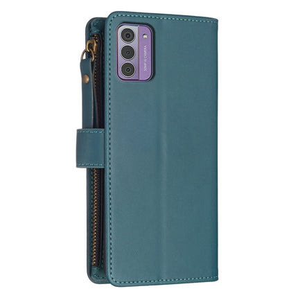 9 Card Slots Zipper Wallet Leather Flip Phone Case, For Nokia G42/G310, For Nokia C22, For Nokia C12, For Nokia G22