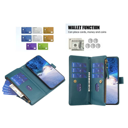 9 Card Slots Zipper Wallet Leather Flip Phone Case, For Nokia G42/G310, For Nokia C22, For Nokia C12, For Nokia G22