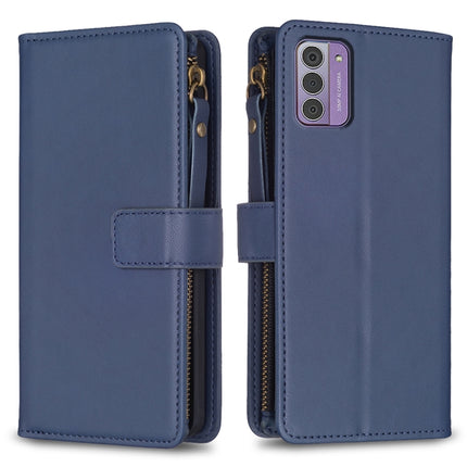 9 Card Slots Zipper Wallet Leather Flip Phone Case, For Nokia G42/G310, For Nokia C22, For Nokia C12, For Nokia G22