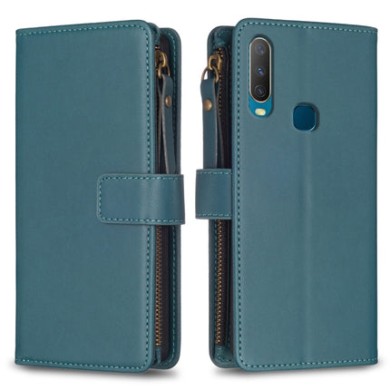 9 Card Slots Zipper Wallet Leather Flip Phone Case, For vivo Y11 / Y15 / Y12 / Y17, For vivo Y78 5G, For vivo Y35 4G / Y22s, For vivo Y21 / Y21s / Y33s