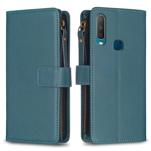 9 Card Slots Zipper Wallet Leather Flip Phone Case, For vivo Y11 / Y15 / Y12 / Y17, For vivo Y78 5G, For vivo Y35 4G / Y22s, For vivo Y21 / Y21s / Y33s