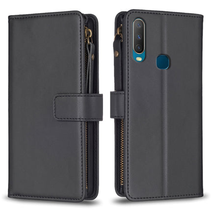 9 Card Slots Zipper Wallet Leather Flip Phone Case, For vivo Y11 / Y15 / Y12 / Y17, For vivo Y78 5G, For vivo Y35 4G / Y22s, For vivo Y21 / Y21s / Y33s