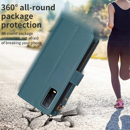 9 Card Slots Zipper Wallet Leather Flip Phone Case, For vivo Y20, For vivo Y27 4G