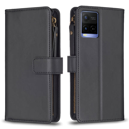 9 Card Slots Zipper Wallet Leather Flip Phone Case, For vivo Y11 / Y15 / Y12 / Y17, For vivo Y78 5G, For vivo Y35 4G / Y22s, For vivo Y21 / Y21s / Y33s