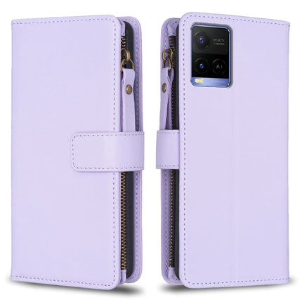 9 Card Slots Zipper Wallet Leather Flip Phone Case, For vivo Y11 / Y15 / Y12 / Y17, For vivo Y78 5G, For vivo Y35 4G / Y22s, For vivo Y21 / Y21s / Y33s