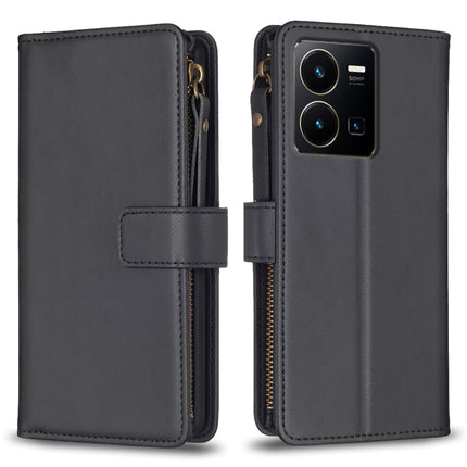 9 Card Slots Zipper Wallet Leather Flip Phone Case, For vivo Y11 / Y15 / Y12 / Y17, For vivo Y78 5G, For vivo Y35 4G / Y22s, For vivo Y21 / Y21s / Y33s