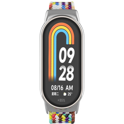 Metal Head + Adjustable Nylon Braided Steel Buckle Watch Band