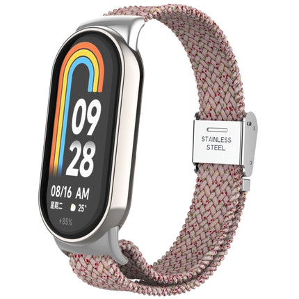 Metal Head + Adjustable Nylon Braided Steel Buckle Watch Band