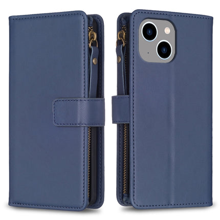 9 Card Slots Zipper Wallet Leather Flip Phone Case, For iPhone 14 Plus, For iPhone 14 / 13, For iPhone 14 Pro, For iPhone 14 Pro Max
