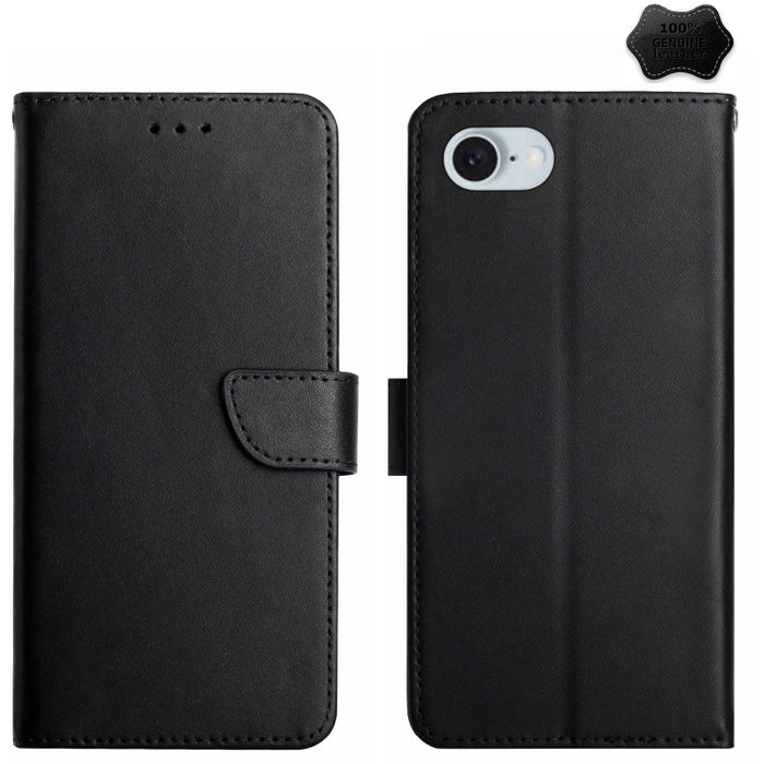 Flip-Telefonhülle aus echtem Leder mit Fingerabdruckschutz, für iPhone 16 Pro Max, für iPhone 16 Pro, für iPhone 16 Plus, für iPhone 16, für iPhone SE 2024, für iPhone 15 Pro Max, für iPhone 15 Pro, für iPhone 15 Plus, für iPhone 15