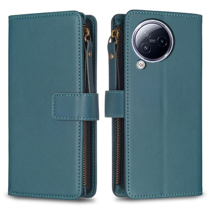 9 Card Slots Zipper Wallet Leather Flip Phone Case, For Xiaomi Poco F5 5G, For Xiaomi Redmi Note 12S 4G, For Xiaomi Redmi Note 12 4G, For Xiaomi Civi 3 5G