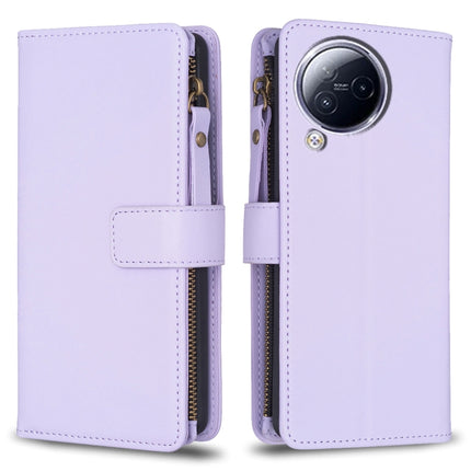 9 Card Slots Zipper Wallet Leather Flip Phone Case, For Xiaomi Poco F5 5G, For Xiaomi Redmi Note 12S 4G, For Xiaomi Redmi Note 12 4G, For Xiaomi Civi 3 5G