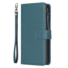 9 Card Slots Zipper Wallet Leather Flip Phone Case
