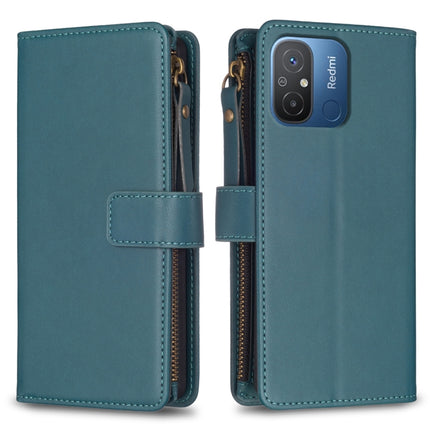 9 Card Slots Zipper Wallet Leather Flip Phone Case, For Xiaomi Redmi 12C, For Xiaomi 13 Lite, For Xiaomi Redmi K60 / K60 Pro, For Xiaomi 13 Pro