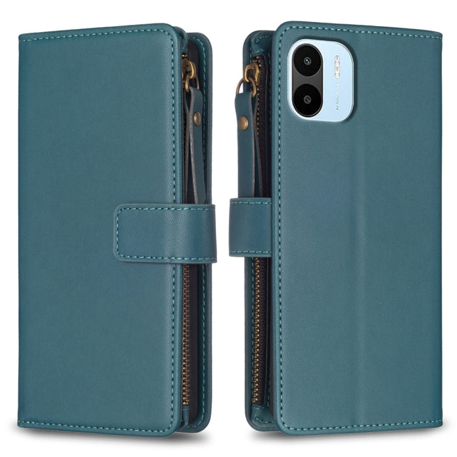 9 Card Slots Zipper Wallet Leather Flip Phone Case, For Xiaomi Redmi A1 / A2, For Xiaomi Redmi Note 12 Pro+ 5G Global, For Xiaomi Redmi Note 12 Pro, For Xiaomi Redmi Note 12 5G
