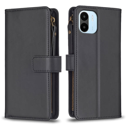 9 Card Slots Zipper Wallet Leather Flip Phone Case, For Xiaomi Redmi A1 / A2, For Xiaomi Redmi Note 12 Pro+ 5G Global, For Xiaomi Redmi Note 12 Pro, For Xiaomi Redmi Note 12 5G