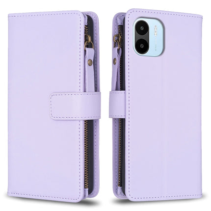 9 Card Slots Zipper Wallet Leather Flip Phone Case, For Xiaomi Redmi A1 / A2, For Xiaomi Redmi Note 12 Pro+ 5G Global, For Xiaomi Redmi Note 12 Pro, For Xiaomi Redmi Note 12 5G