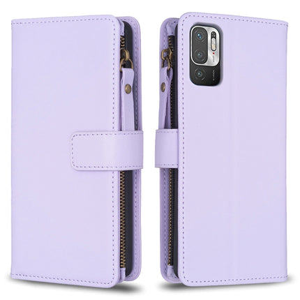9 Card Slots Zipper Wallet Leather Flip Phone Case, For Xiaomi Mi 11T / 11T Pro, For Xiaomi Redmi 10, For Xiaomi Mi 11 Lite, For Xiaomi Redmi Note 10 5G