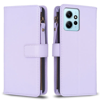 9 Card Slots Zipper Wallet Leather Flip Phone Case, For Xiaomi Poco F5 5G, For Xiaomi Redmi Note 12S 4G, For Xiaomi Redmi Note 12 4G, For Xiaomi Civi 3 5G