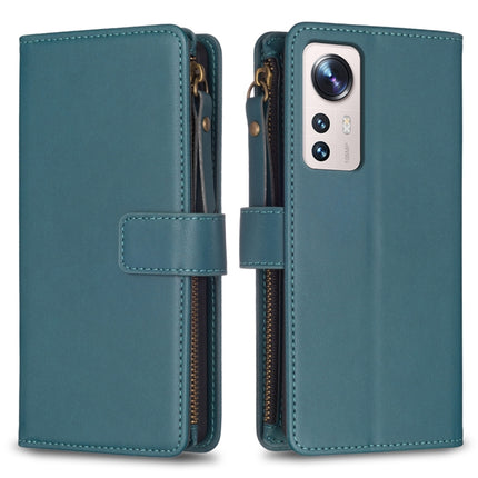 9 Card Slots Zipper Wallet Leather Flip Phone Case, For Xiaomi 13, For Xiaomi 12T / 12T Pro, For Xiaomi 12 Lite, For Xiaomi Redmi 10 5G