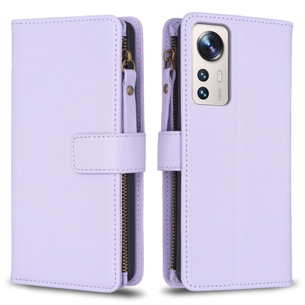 9 Card Slots Zipper Wallet Leather Flip Phone Case, For Xiaomi 13, For Xiaomi 12T / 12T Pro, For Xiaomi 12 Lite, For Xiaomi Redmi 10 5G