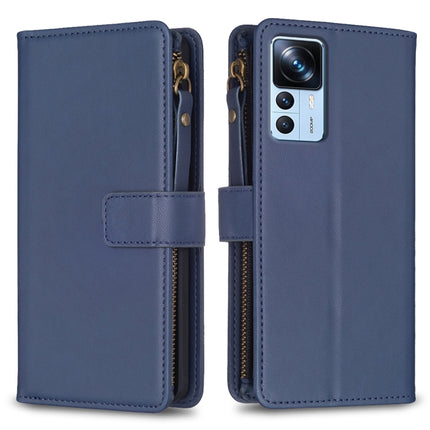 9 Card Slots Zipper Wallet Leather Flip Phone Case, For Xiaomi 13, For Xiaomi 12T / 12T Pro, For Xiaomi 12 Lite, For Xiaomi Redmi 10 5G