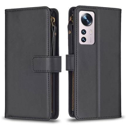 9 Card Slots Zipper Wallet Leather Flip Phone Case, For Xiaomi Redmi 10C, For Xiaomi 12 Pro, For Xiaomi 12, For Xiaomi Redmi Note 11 Pro