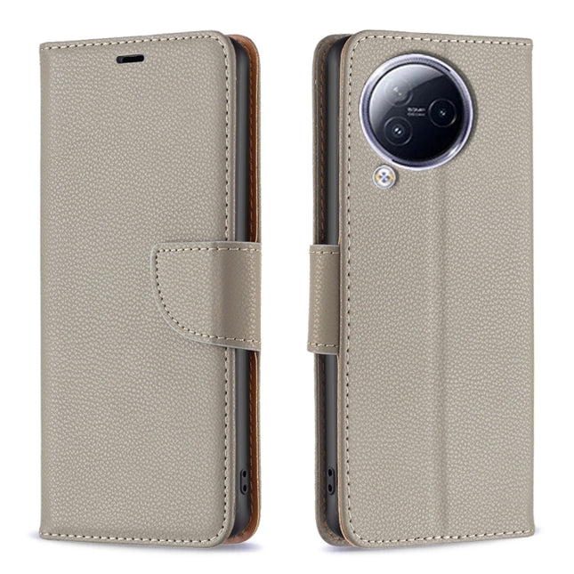 Litchi Texture Pure Color Leather Phone Case, For Xiaomi Civi 3 5G, For Xiaomi Redmi 12 4G, For Xiaomi Redmi Note 13