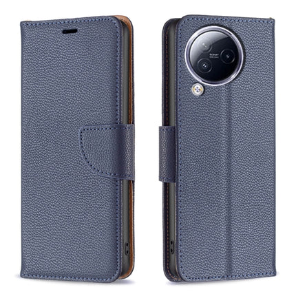 Litchi Texture Pure Color Leather Phone Case, For Xiaomi Redmi Note 13 4G Global, For Xiaomi Redmi Note 13 Pro 4G Global, For Xiaomi Civi 3 5G