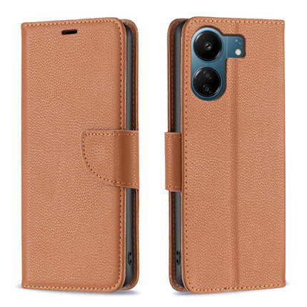 Litchi Texture Pure Color Leather Phone Case, For Xiaomi Redmi 12 4G, For Xiaomi Redmi Note 13, For Xiaomi Redmi 13C
