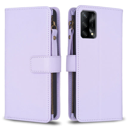 9 Card Slots Zipper Wallet Leather Flip Phone Case, For OPPO A94 5G / F19 Pro+ / Reno5 Z 5G, For OPPO A74 5G / A93 5G / A54 5G, For OPPO A74 4G / F19 4G, For OPPO A92 / A72 / A52