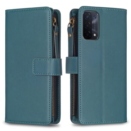 9 Card Slots Zipper Wallet Leather Flip Phone Case, For OPPO A94 5G / F19 Pro+ / Reno5 Z 5G, For OPPO A74 5G / A93 5G / A54 5G, For OPPO A74 4G / F19 4G, For OPPO A92 / A72 / A52