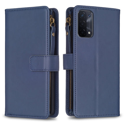 9 Card Slots Zipper Wallet Leather Flip Phone Case, For OPPO A94 5G / F19 Pro+ / Reno5 Z 5G, For OPPO A74 5G / A93 5G / A54 5G, For OPPO A74 4G / F19 4G, For OPPO A92 / A72 / A52
