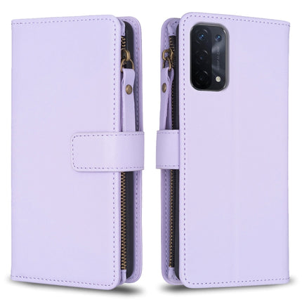 9 Card Slots Zipper Wallet Leather Flip Phone Case, For OPPO A94 5G / F19 Pro+ / Reno5 Z 5G, For OPPO A74 5G / A93 5G / A54 5G, For OPPO A74 4G / F19 4G, For OPPO A92 / A72 / A52