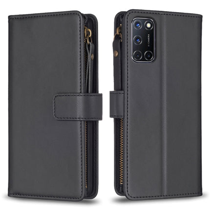 9 Card Slots Zipper Wallet Leather Flip Phone Case, For OPPO A94 5G / F19 Pro+ / Reno5 Z 5G, For OPPO A74 5G / A93 5G / A54 5G, For OPPO A74 4G / F19 4G, For OPPO A92 / A72 / A52