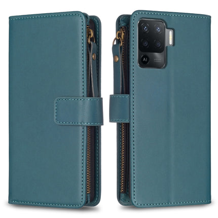 9 Card Slots Zipper Wallet Leather Flip Phone Case, For OPPO Find X6 Pro, For OPPO Find X6, For OPPO A96 5G / Reno7 Z, For OPPO A94 4G / Reno5 F / F19 Pro